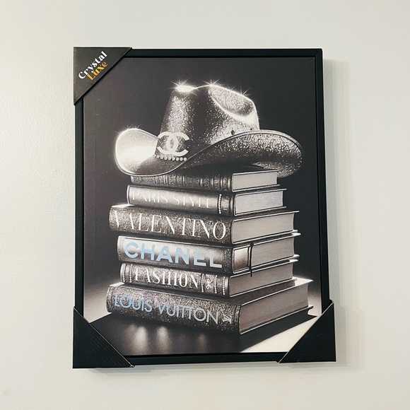 Chanel and Louis Vuitton Book Stack Wall Art home decor - Picture 1 of 6